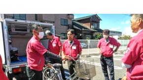 自転車を持ち込み積載実技