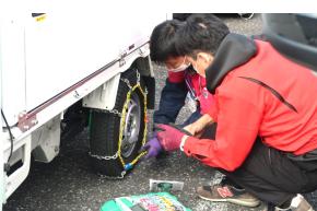 タイヤチェーンの取付方法を再確認